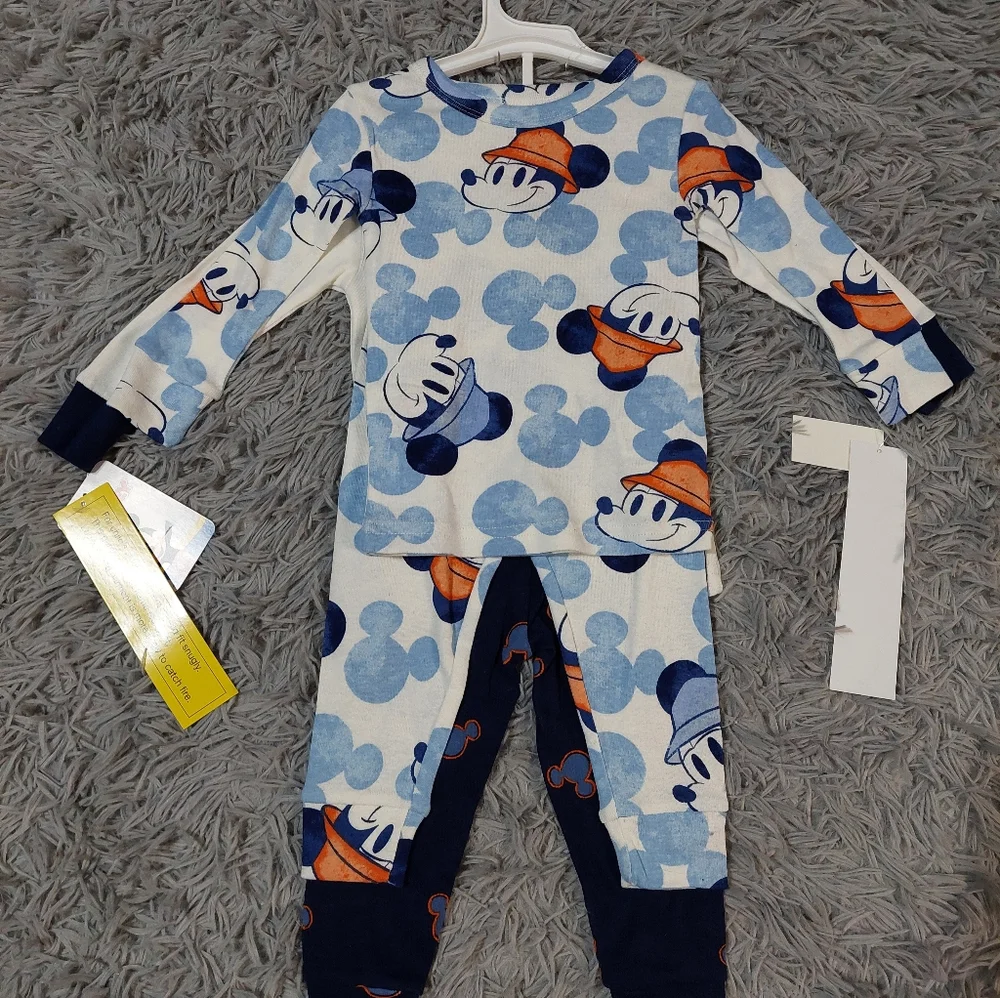 Disney Junior Mickey Mouse Set of 2 PJ'S Size 18 Months New with Tags - Picture 3 of 3